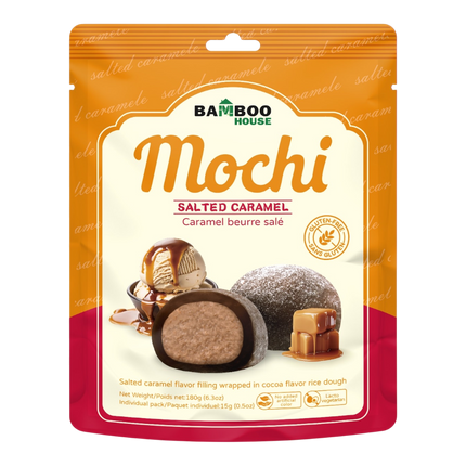 Bamboo House Salted Caramel Flavor Mochi 180g (Case 30)