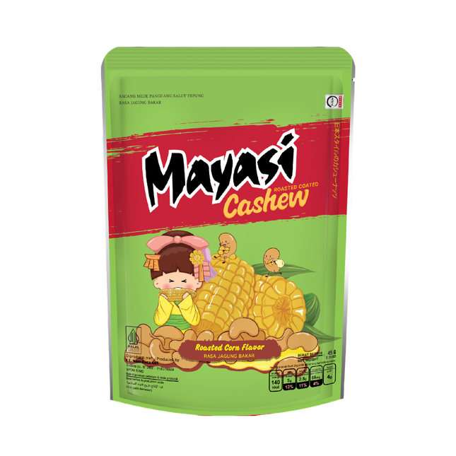 Mayasi Cashew Roasted Corn Flv 45g (Case 40)