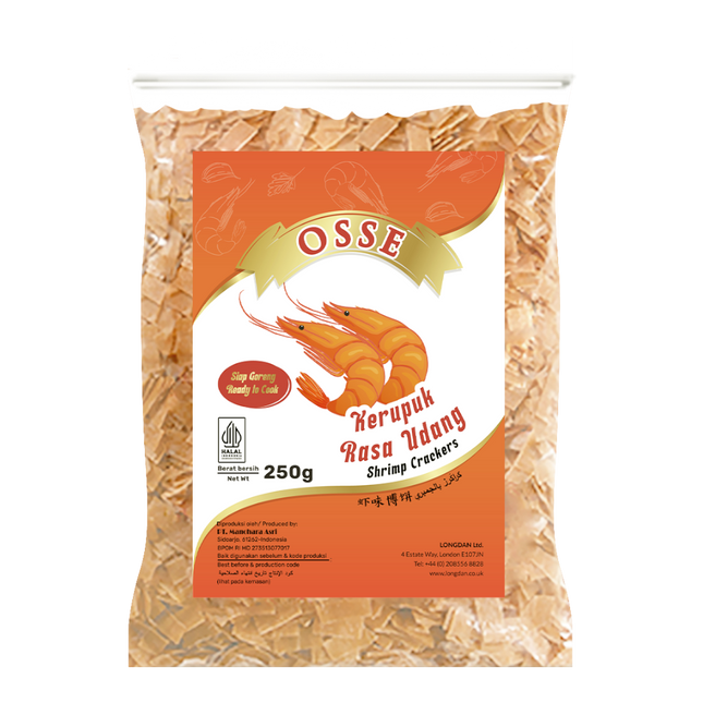 Osse Raw Shrimp Crackers 250g (Case 25)