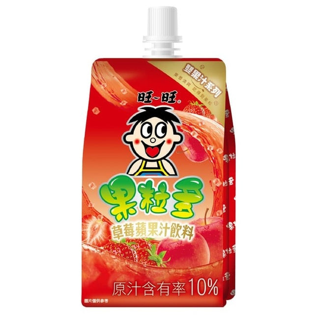 WANT WANT - Nata De Coco Fruit Drink (Strawberry Flavour) 250ml (Case 24)
