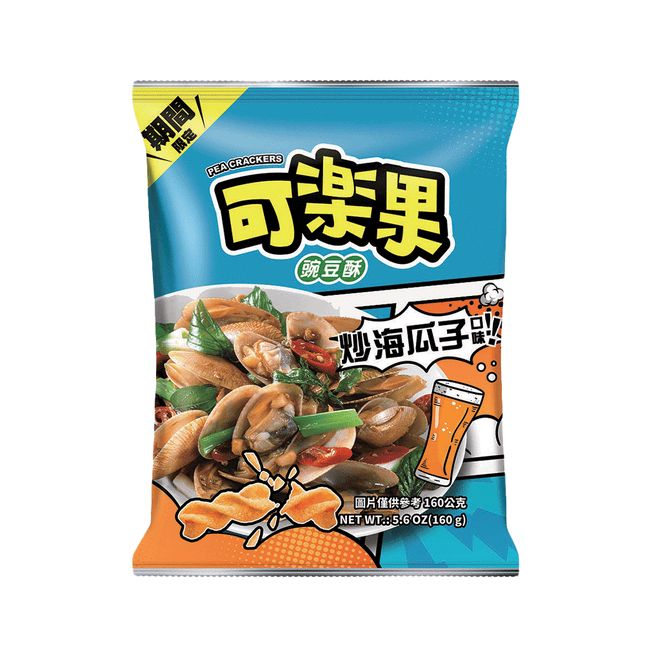 Lianhwa - Pea Crackers (Stir Fry Clam Flavor) 160g (Case 12)