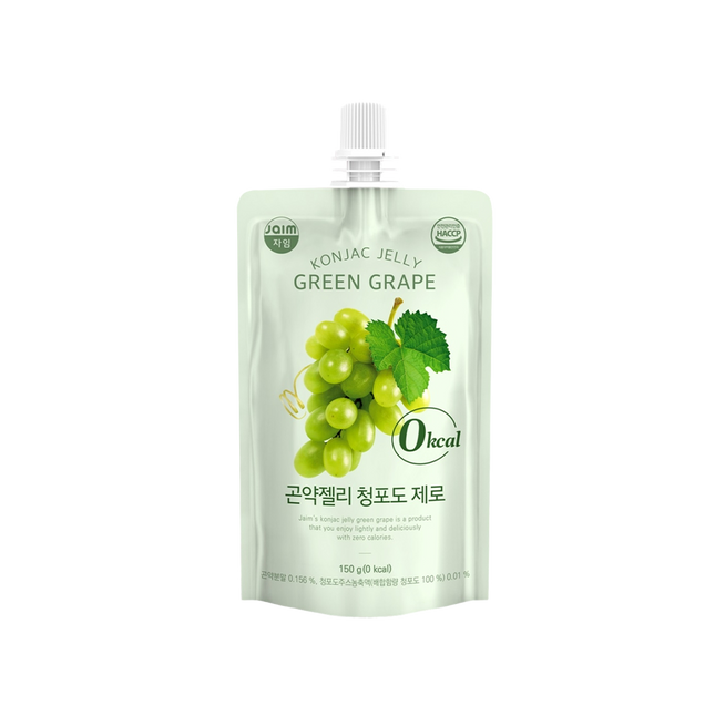 JAIM Konjac Jelly Green Grape 150g (Case 30)