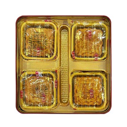 GOLDEN LILY 2-Yolk White Lotus Paste Mooncake (4pcs) 640g (Case 12)