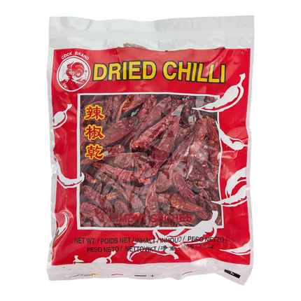 COCK BRAND Dried Chilli Small Without Stem 100g (Case 24)