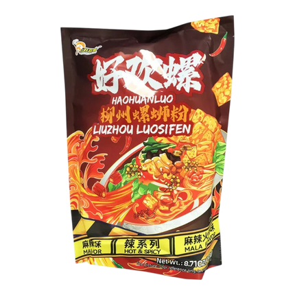 HAO HUAN LUO Liuzhou Snail Rice Noodles Hot Pot Flavour 247g (Case 20)