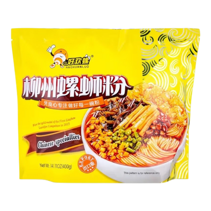 HAO HUAN LUO Liuzhou Snail Rice Noodles 400g (Case 20)