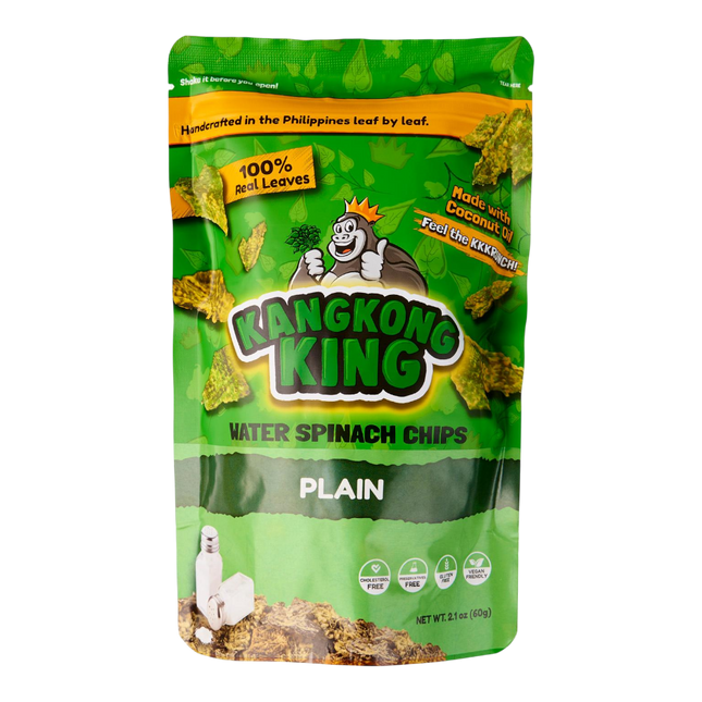 KANGKONG KING Crispy Spinach Chips - Plain Flv 60g (Case 24)