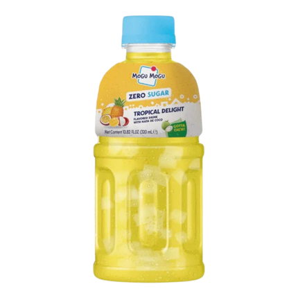 MOGU MOGU Nata De Coco Drink Tropical Delight Flavour Zero Sugar 320ml (Case 24)
