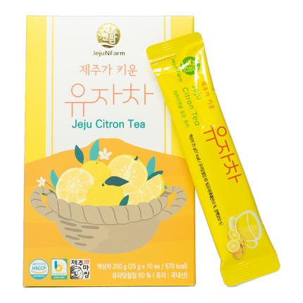 JEJU JAYEON Jeju Citron Tea Stick 10T 250g (Case 36)