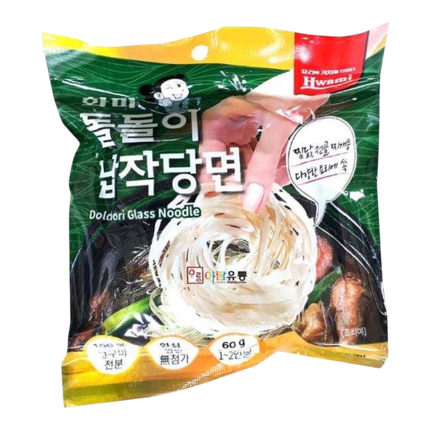 HWAMI Rolled Flat Glass Noodles 60g (Case 60)