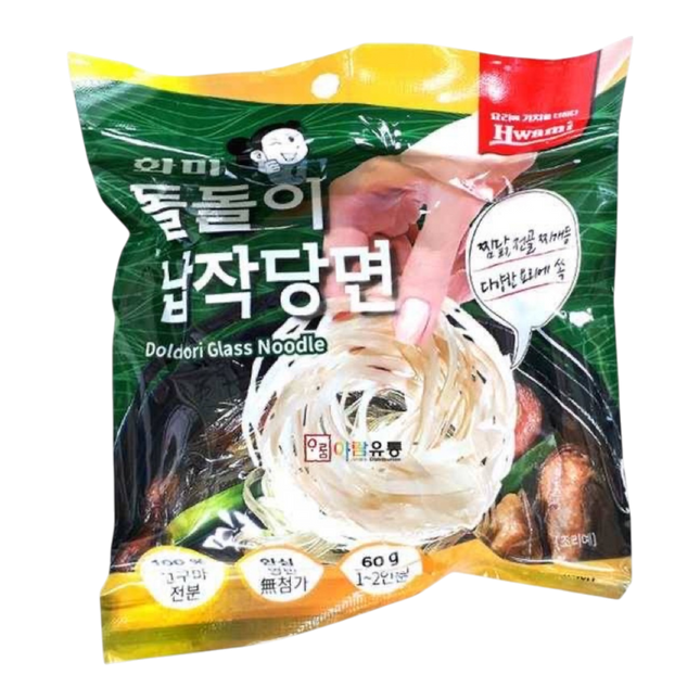 HWAMI Rolled Flat Glass Noodles 60g (Case 60)