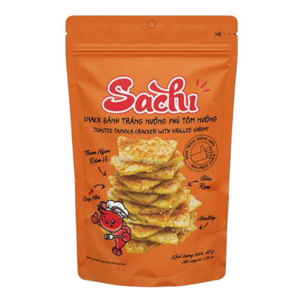 SACHI Toasted Tapioca Cracker With Grilled Shrimp 45g (Case 50)