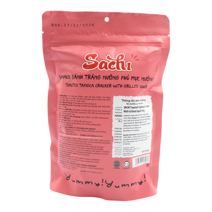 SACHI Toasted Tapioca Cracker With Grilled Squid 45g (Case 50)