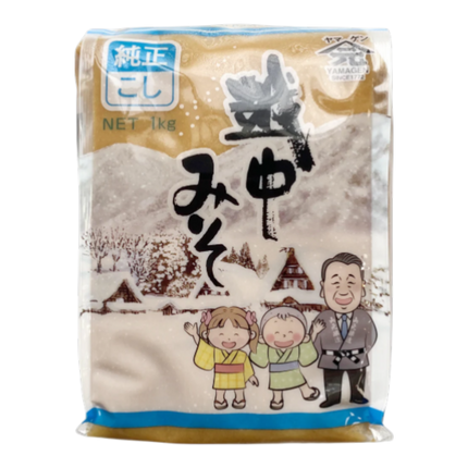 YAMAGEN Junsei Komekoji Rice Miso (Smooth Paste) 1kg (Case 10)