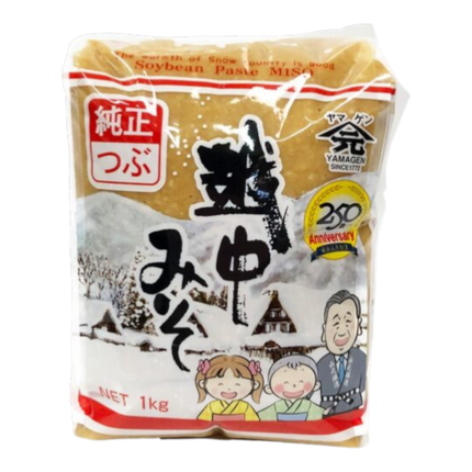 YAMAGEN Junsei Komekoji Rice Miso (Whole Grain) 1kg (Case 10)