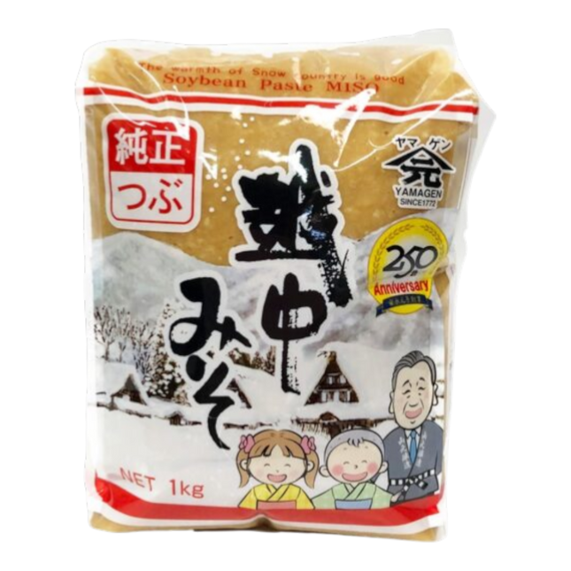 YAMAGEN Junsei Komekoji Rice Miso (Whole Grain) 1kg (Case 10)