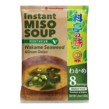 MARUKOME Vegetarian Instant Miso Soup Wakame Seaweed 152g (Case 10)
