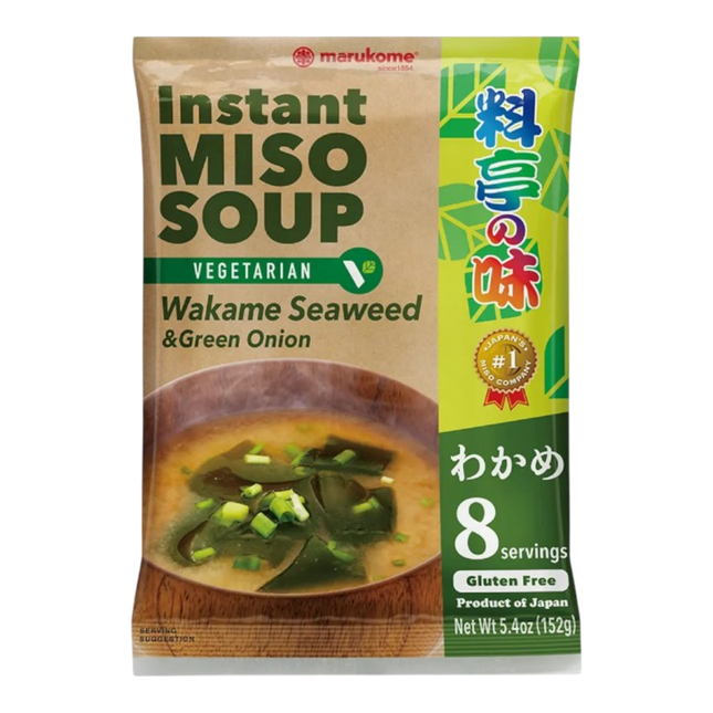 MARUKOME Vegetarian Instant Miso Soup Wakame Seaweed 152g (Case 10)