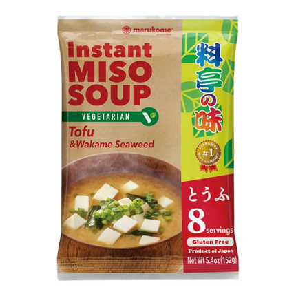 MARUKOME Vegetarian Instant Miso Soup Tofu 152g (Case 10)