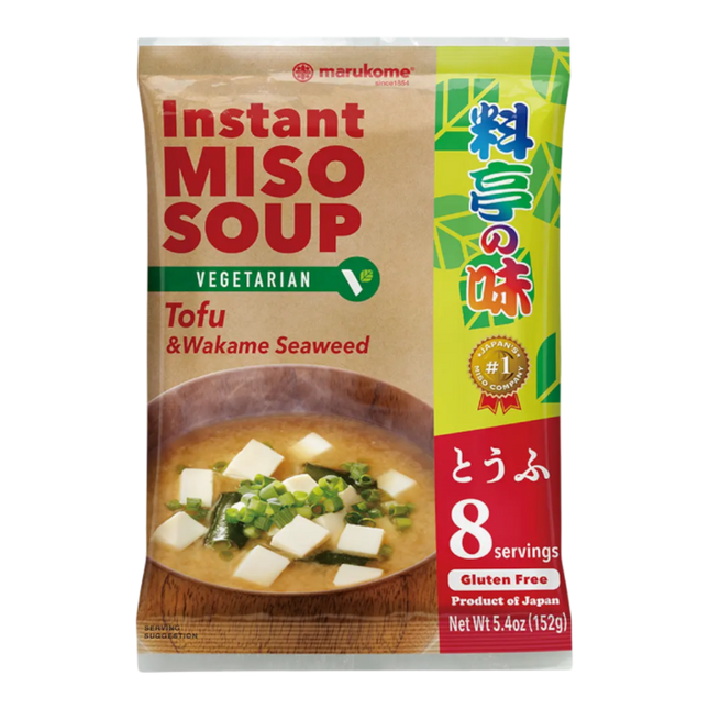 MARUKOME Vegetarian Instant Miso Soup Tofu 152g (Case 10)