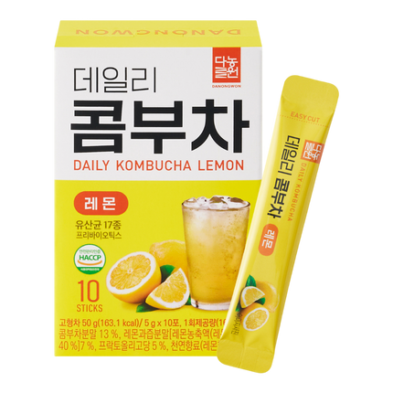 DANONGWON Daily Kombucha Lemon 10 Sticks 50g (Case 12)