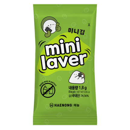 HAENONG Trayless Seaweed Snack 20pcs 36g (Case 24)