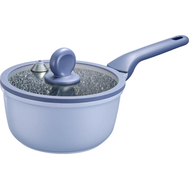 COOKER KING Blue Granite Aluminum Saucepan Set 18cm (Case 10)