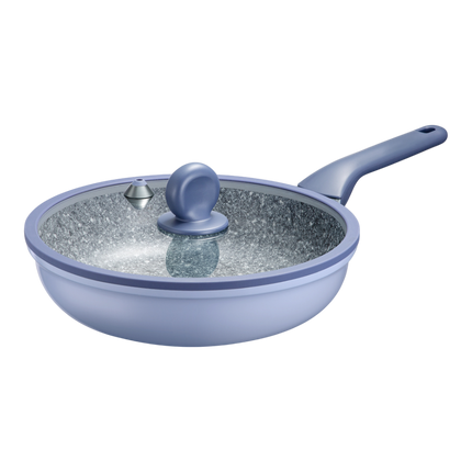 COOKER KING Blue Granite Aluminum Fry Pan Set 28cm (Case 5)