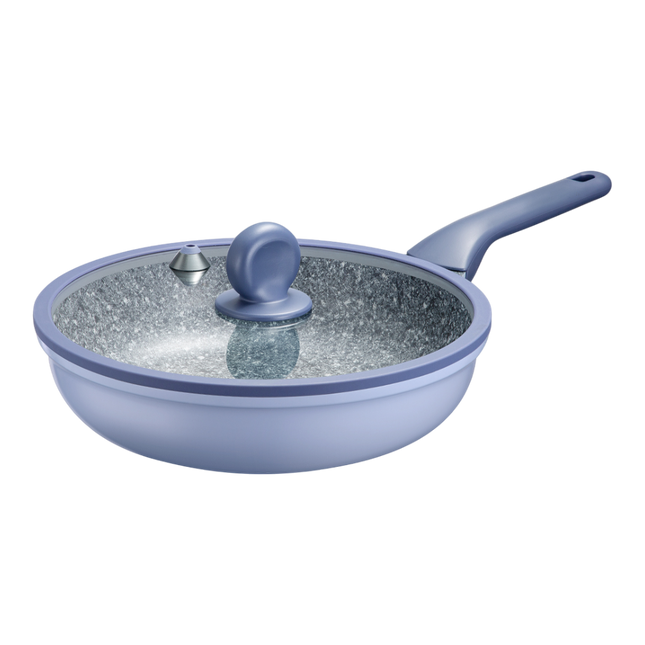 COOKER KING Blue Granite Aluminum Fry Pan Set 28cm (Case 5)