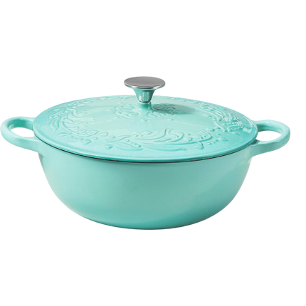 COOKER KING Enameled Cast Iron Casserole - Mint 22cm (Case 4)