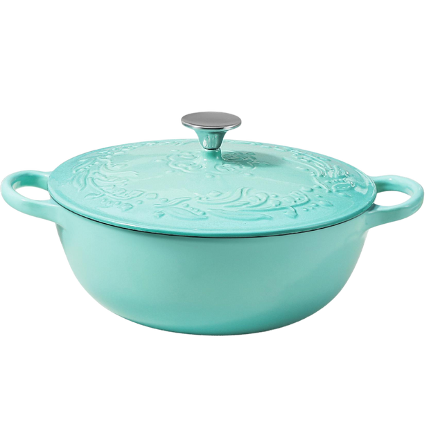 COOKER KING Enameled Cast Iron Casserole - Mint 22cm (Case 4)