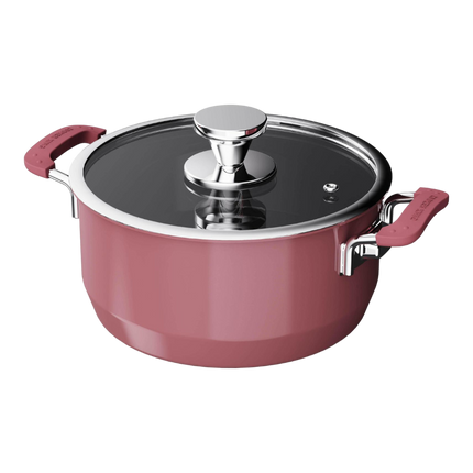 COOKER KING Stainless Steel Enameled Casserole 22cm (Case 4)