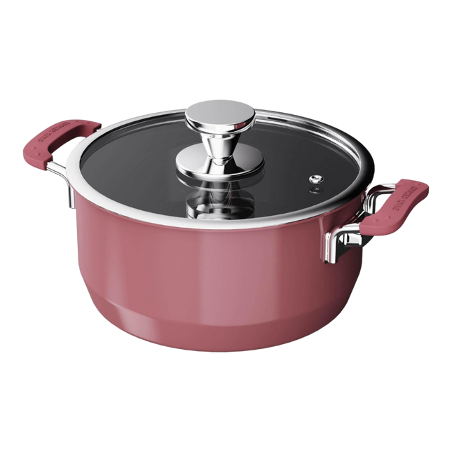 COOKER KING Stainless Steel Enameled Casserole 22cm (Case 4)