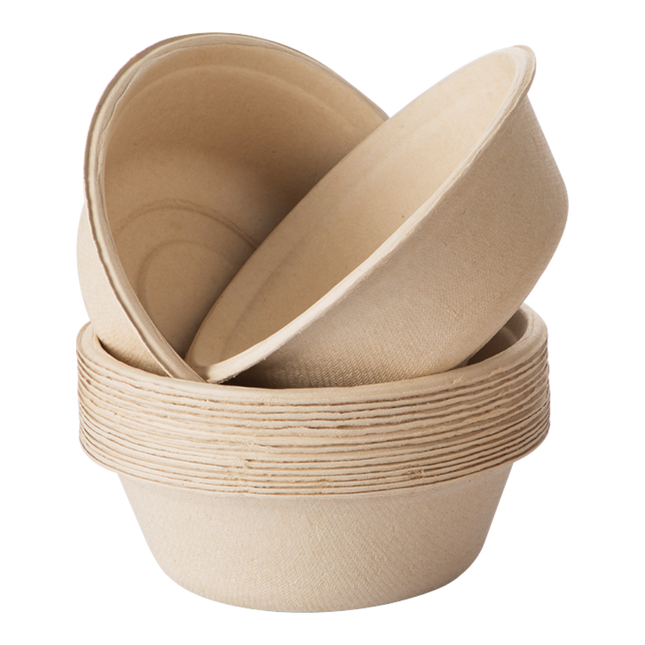 CHAHUA Biodegradable Bowl 500ml (8pcs) (Case 48)