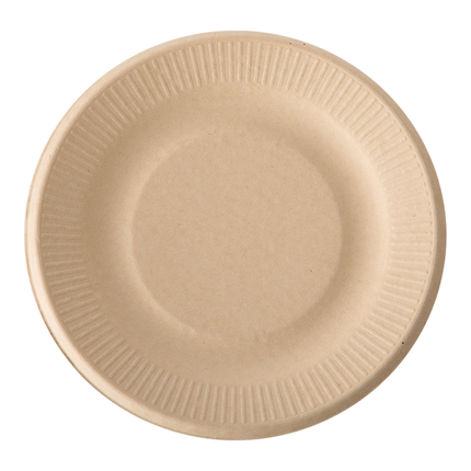 CHAHUA Biodegradable Plate 20.5cm (8pcs) (Case 48)