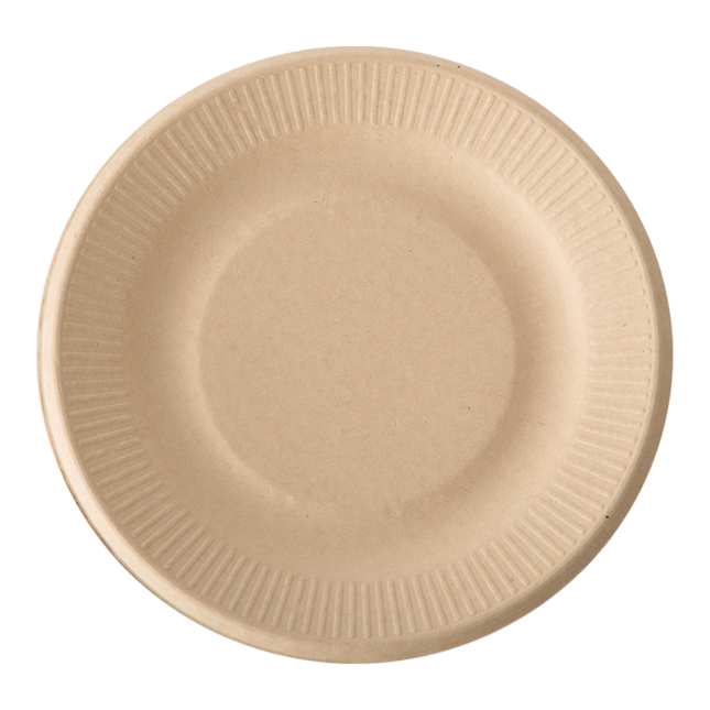 CHAHUA Biodegradable Plate 20.5cm (8pcs) (Case 48)