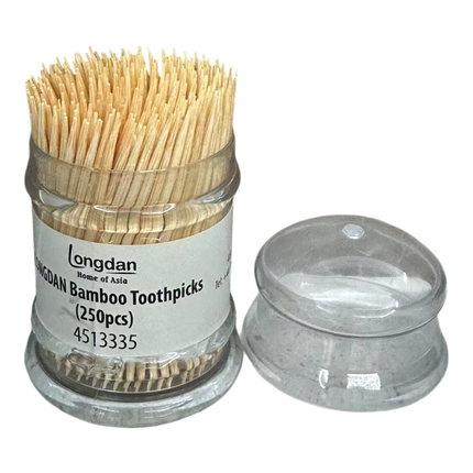 LONGDAN Bamboo Toothpicks (250pcs) (Case 24)