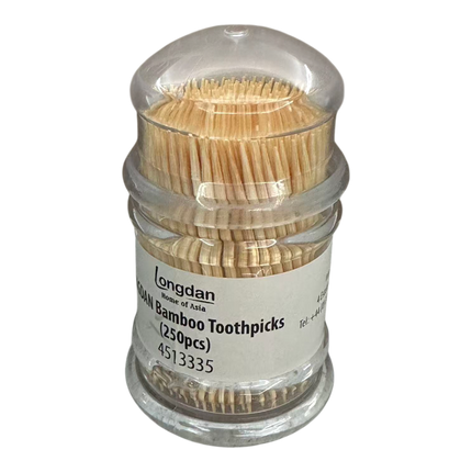 LONGDAN Bamboo Toothpicks (250pcs) (Case 24)