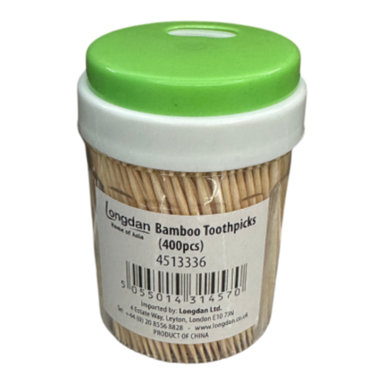 LONGDAN Bamboo Toothpicks (400pcs) (Case 24)