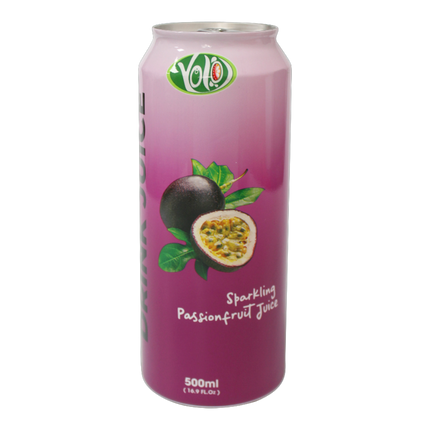 Yolo Sparkling Passionfruit Juice 500ml (Case 12)