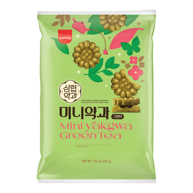 SAMLIP Mini Yakgwa Cookie Greentea 200g (Case 20)