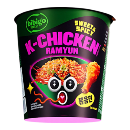 CJ BIBIGO Cup Ramyun - K-Chicken 98g (Case 8)