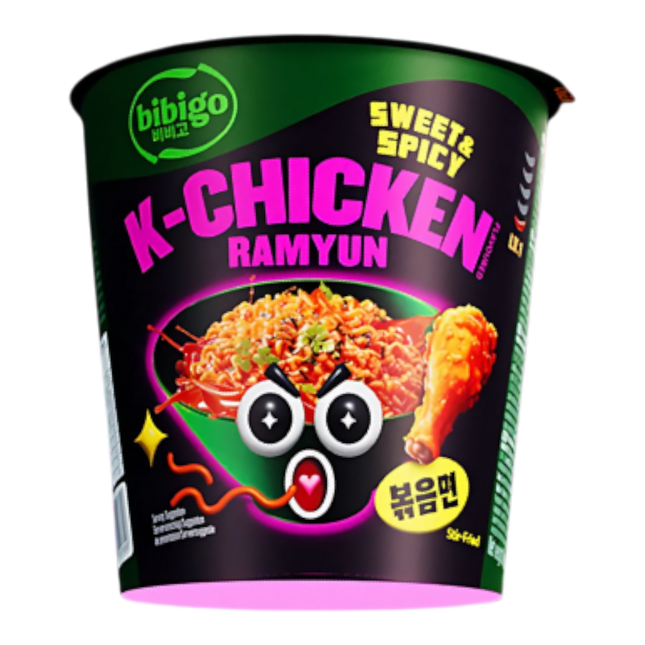 CJ BIBIGO Cup Ramyun - K-Chicken 98g (Case 8)