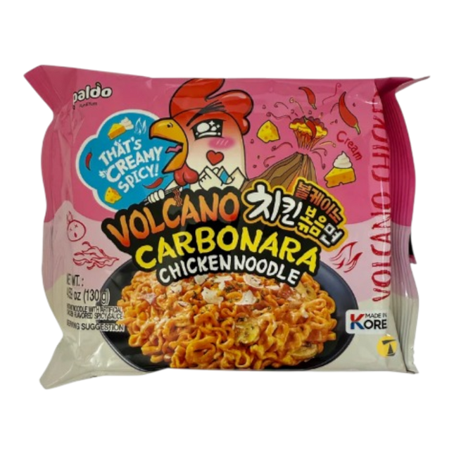 PALDO Volcano Carbonara Chicken Noodle 130g (Case 32)