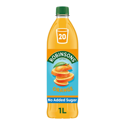 ROBINSONS No Added Sugar Orange Squash 1L (Case 12)