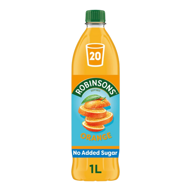 ROBINSONS No Added Sugar Orange Squash 1L (Case 12)