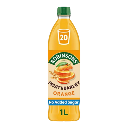 ROBINSONS Fruit & Barley Orange Squash 1L (Case 12)
