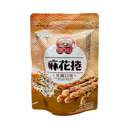 Fuwei - Handmade Twisted Dough Sticks (Sesame) 200g (Case 30)