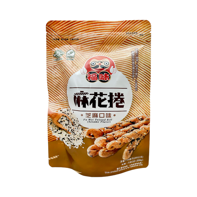 Fuwei - Handmade Twisted Dough Sticks (Sesame) 200g (Case 30)