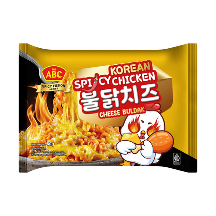 ABC Instant Noodle (Fried/Mie Goreng) Cheese Buldak 80g (Case 40)